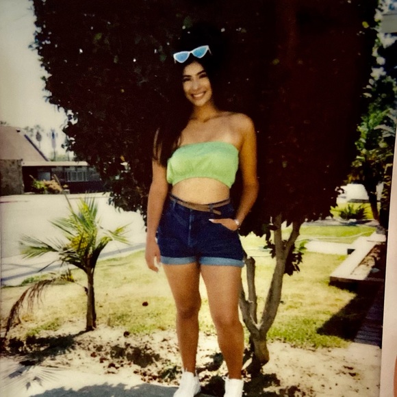 Lime Green Tube Top - Picture 1 of 2